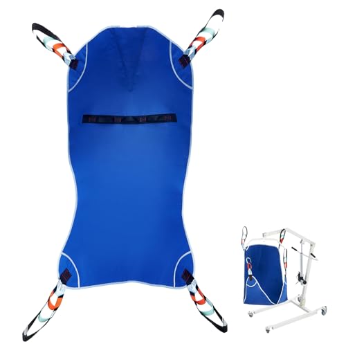 Image of VEVOR Universal Full Body Patient Lift Sling - Large, Patient Lift Medical Sling for Easy Transfer and Bathing, Polyester Patient Aid Transfer Sling for Elderly, Disabled, Bedridden, 600LBS Capacity