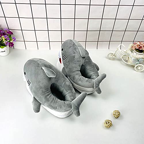 shamjina de Pelúcia de Tubarão Engraçado Algodão Casual para Casais Adultos de Quarto Interior Unise