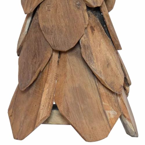 Árbol de Navidad de Madera GeenYuu Resistente de 80 cm para Decoración Interior 8