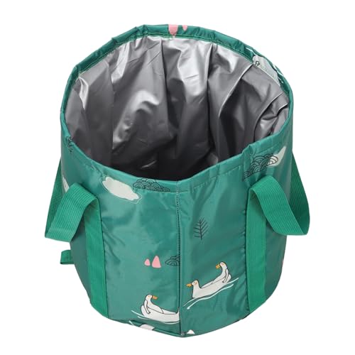 UTHCLO 折りたたみ式携帯用水汲みバケツ ハンドル付き 軽量コンパクト収納 アウトドア釣り洗車用 多機能キャンプ用折畳み水桶