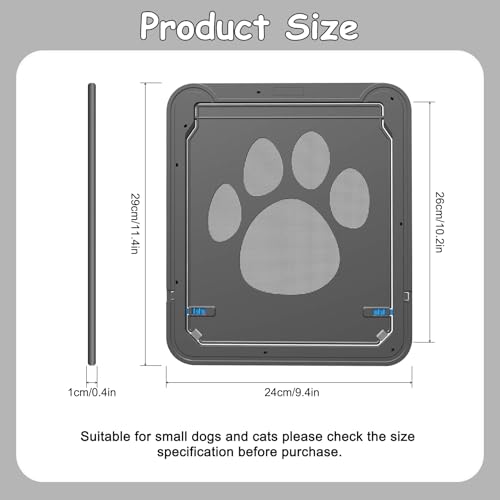 Chatière pour chat pour petits chiens et chats verrouillable - 3