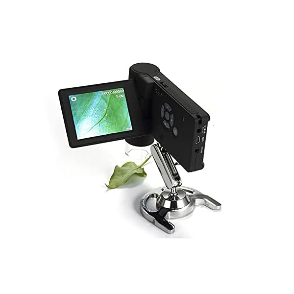 YDYBY LCD Digital USB Mikroskop, 3.5 Zoll 1080P 5 Megapixel 500X HD Vergrößerung Zoom Mikroskopkamer mit 8 LED Leuchte…