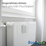 Luftbefeuchter Heizung Keramik Dreieckig I Haken & Duftöl [4er Spar-Set, 200ml] I Wasserverdunster für Heizkörper mit Duft I Verdunster & Befeuchter Wasser Behälter