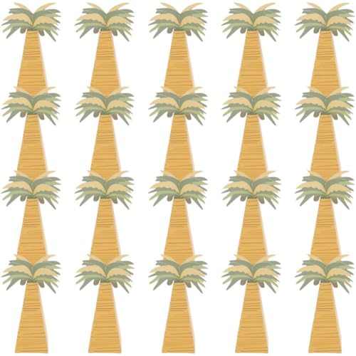 Muteitt 20 Cajas De Dulces De Árbol De, Cajas De Papel para Recuerdos, Contenedor De Aperitivos, Suministros De Embalaje De Dulces para Fiesta Temática De Verano