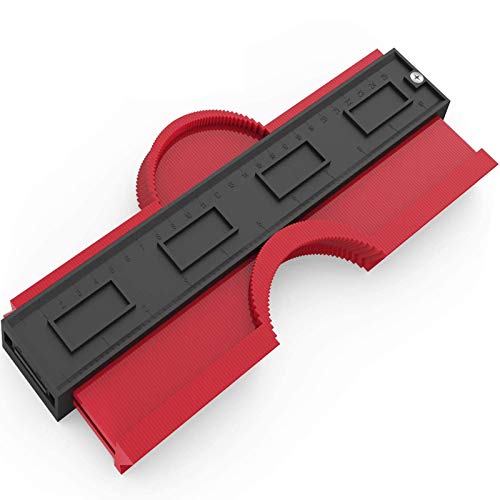 Medidor de Contornos, 10inch/25cm Herramienta de Medición de Perfil Irregular, Medidor Contornos para la medición precisa de baldosas en madera laminada Marcado más precisas
