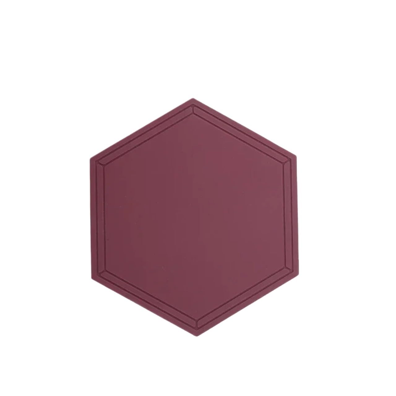 Silicone Table Pad Waterproof Heat Insulation Anti-skid Kitchen Gadget Easy Cleaning Dinnerware Placemat for Home Kitchen(Wine Red)