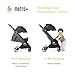 Ergobaby Metro+ Compact Baby Stroller, Lightweight Umbrella Stroller Folds Down for Overhead Airplane Storage (Carries up to 50 lbs), Car Seat Compatible, Black