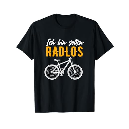 Ich Bin Selten Radlos Lustiges Fahrradfahrer Fahrrad Rad T-Shirt