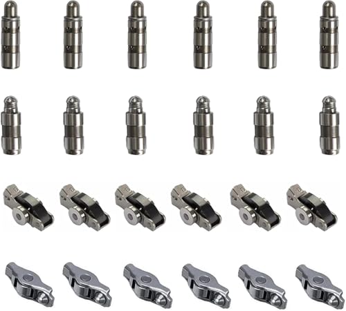 Intake & Exhaust Lifters Rocker Arms Fit For Jeep Wrangler Chrysler Dodge Ram 1500 3.6L 2016-2024 5184296AG 5184296AF 5184296AE (12pcs lifter & rocker arm)