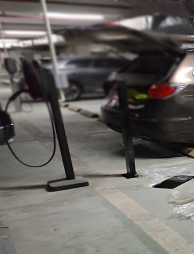 Borne de recharge au sol support en acier de 150 cm pour garage