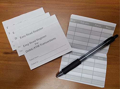 5 Atm Debit Card Mini Checkbook Registers #TOP3
