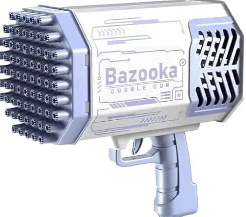 69-Hole Bubble Machine Gun, Bubble Blower with Colorful Lights, Outdoor Bubble Maker for Summer, Birthday, Wedding, and Party Favors, Bubble Blaster for Indoor/Outdoor Use