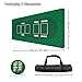 LENGAMPLAY Poker Mat, 4-6 Players Texas Holder Poker Rubber Mat - 35