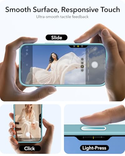 Image of ESR for iPhone 16 Case, Camera Control Button Compatible with MagSafe, Military-Grade Protective Case, Built-in Stash Stand Phone Case, Scratch-Resistant Back Cover, Classic Series, Clear Green