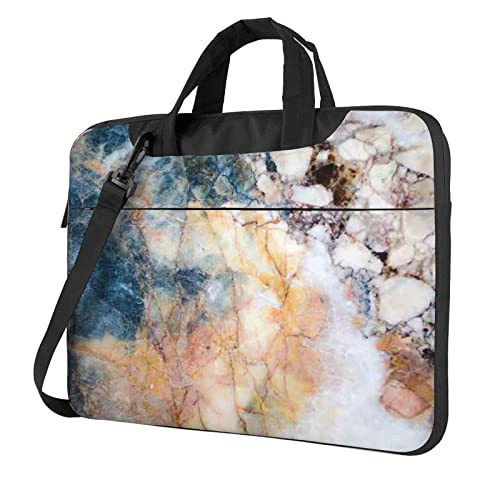 Sac bandoulière ordinateur portable motif marbre anti-choc et imperméable