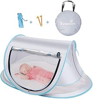 SUNBA YOUTH Baby Tent, Portable Baby Travel Bed, UPF 50+ Sun Shelters