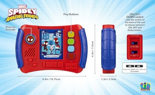Spidey and His Amazing Friends Play and Learn Web-Ster with Preschool Games, Toddler Toys Designed for Fans of Spidey Toys — view 5