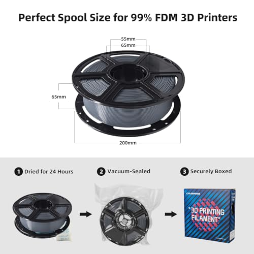 Filament PLA Flashforge 1.75mm gris idéal pour concevoir vos prototypes 3D - 6