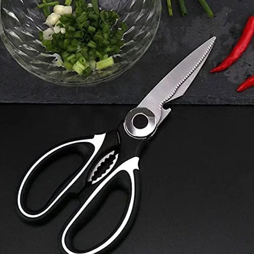 Safe Cooking Scissors Heavy Duty Poultry Shears with Comfortable Handle NonslipWith Black Protective Scissor Sleeve