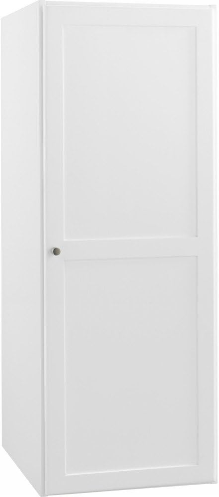 Ronbow Essentials Shaker 18 Inch Bathroom Linen Cabinet Storage Tower in Dark Cherry, with One Wood Door and Two Adjustable Shelves 679018-3-H01