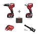 Produktbild Milwaukee 18V brushless Schlagbohrer-Schlagschrauber Set M18 BLPD/M18 BLID mit 2x Red-Li-Ion Akkus 18V 5.0 Ah und Ladegerät inkl. Shockwave-Adapter