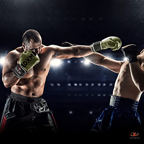 Dxm Sports Boxing Gloves For Men & Women, Boxing Training Gloves Ideal For Heavy Punching Bag Workout Kickboxing, Muay Thai, Mma Green & Black, 8 Oz #TOP6