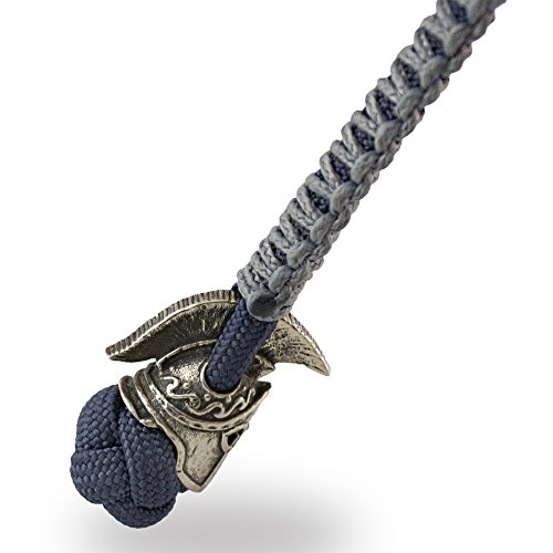 Spartan Paracord Keychain for Men - Handmade Paracord Lanyard Keychain for Knife - Custom EDC Accessories