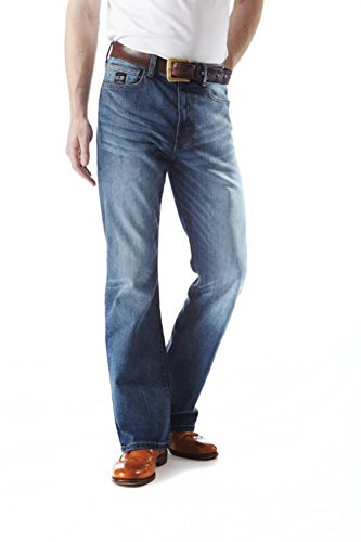 LCJ Denim - Jeans bootcut da uomo Blu medio 32W x 34L