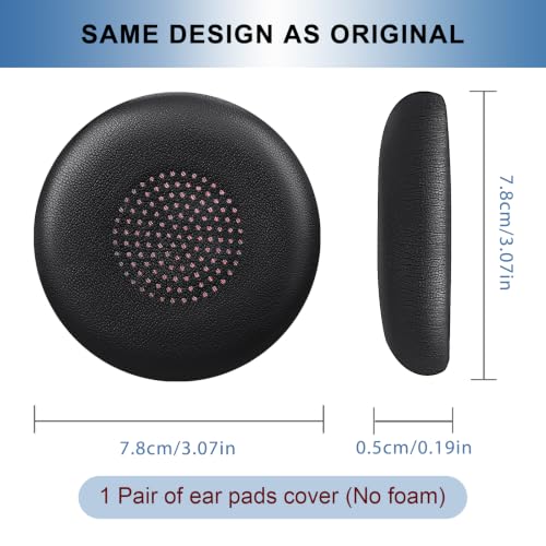 Image of GEVO Ear Pads Cover for Voyager Focus 1&2 UC /B825 -Black&Red