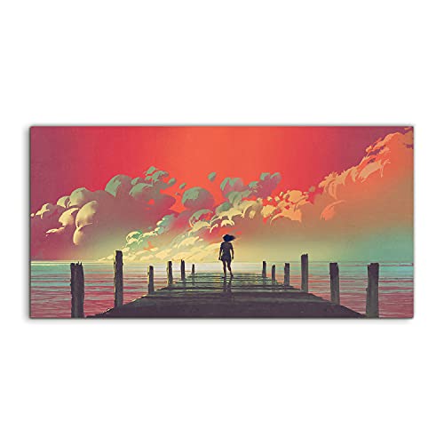 Art Murale Acryl aux Effets de Brillance Uniques Image Coloray 100x50
