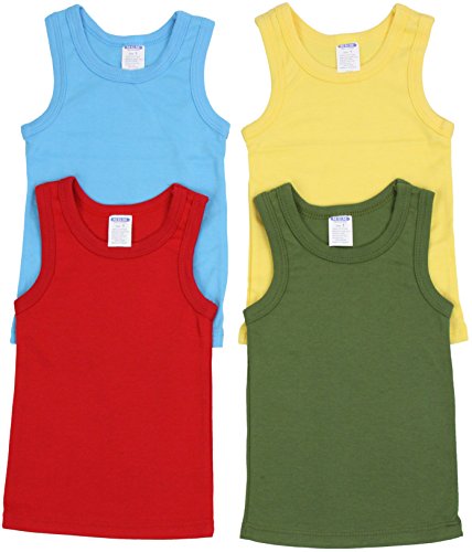ToBeInStyle Boy's Pack of 4 Tank Tops