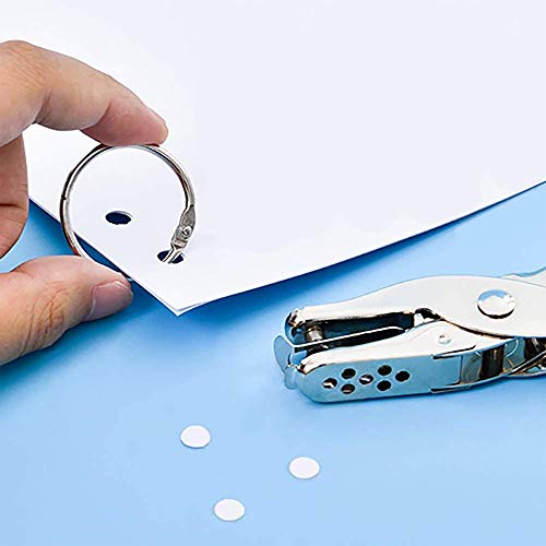 1 Hole Punch, 8 Sheet Capacity, Classic Office Paper Punch for Craft Paper, DIY Crafts, Perfect for Home Office School Supplies - Thumbnail 4