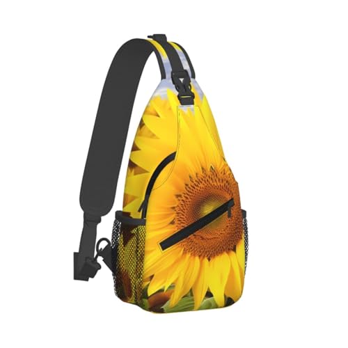 Bolso cruzado negro estilo sling para hombre y mujer miniatura 2