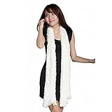 echarpe magique captain tortue  Eleery Écharpe Multifonction Magique Femmes Châle Cache-col Épais Lady Peluche Fausse Fourrure Plain Chaud Automne (Blanc)