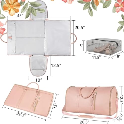 Styleushaven Foldable Travel Bag 2.0, 2-in-1 Large-Capacity Foldable Garment Bag & Packing Organizer, Lightweight Travel Duffel, Easy-to-Use, Carry-On Friendly(Black)2