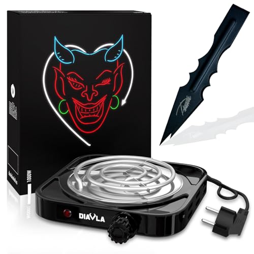 Hornillo Electrico + Pinza CarbÃ³n Cachimba – Hornillo Cachimba 1000W – Hornillo de alta potencia para carbÃ³n natural de shisha – Placa de fuego de cocina compatible para alimentos – Transporte FÃ¡cil