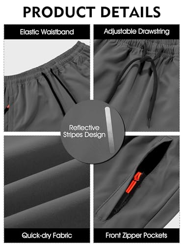 Resinta 3 Pack Boys Athletic Shorts with Zipper Pockets Dry Fit Lightweight Hiking Cargo Shorts for Gym Outdoors2