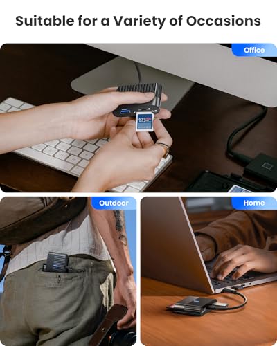 RAVIAD Lector Tarjetas SD USB C, 5 in 1 USB C a Lector Tarjetas Micro SD con Puerto USB 3.0, Ranura SD, TF y 2 Puertos USB 2.0, Compatible iPhone 15 Plus/Pro MAX, MacBook, Pad Pro/Air, Galaxy S24 - imagen 6