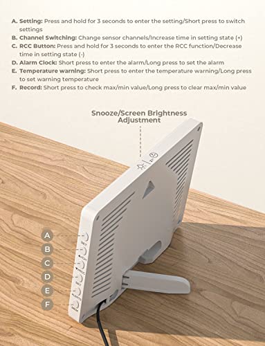 LIORQUE-Weather-Stations-with-Outdoor-Sensor-Wireless-Weather-Stations-for-Home-Garden-MSF-Digital-Clock-Barometer-Temperature-Humidity-Monitor-Date-Weather-Forecast