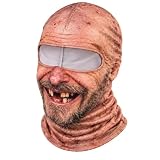 Lustige Sturmhaube Ski Mask Skimaske 3D-Gesichtsbedeckung für Alte Männer，A