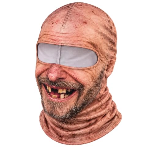 Old Man Ski Mask Funny Realistic Face Balaclava for Men Halloween Costume - image 1
