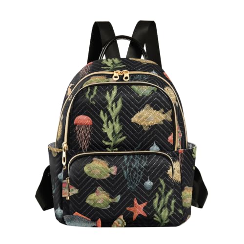 Sac d'école et de voyage Poisson Puffer idéal pour les sorties de weekend