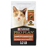Purina Pro Plan Dry Cat Food, Savor, Shredded Adult Salmon & Rice Formula, 3.2-Pound Bag, Pack of 1