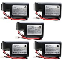 MR-BAT6V1SET 6V 1800mAh Lithium Battery Compatible with 2CR17335A WK17 for MR-J4 PLC Battery M80 Driver J4 Servo System, 5 Packs