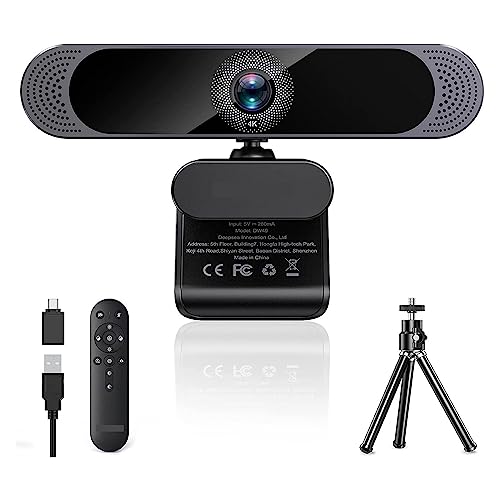 ウェブカメラ ウェブカメラ 4K HD オートフォーカス Web カメラ リモートコントロール PC ストリーミング/ビデオ通話/チーム用ウェブカメラ 会議、ライブストリーミング、録画用 WEB会議/ビデオ通話/テレワーク