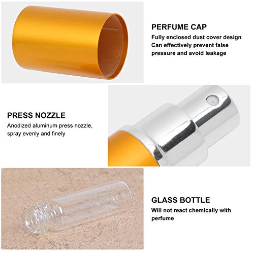 ANKROYU Perfume Atomizer Sprayer, Portable Mini Refillable, Perfume Bottle Perfume Scent Aftershave Atomizer, Empty Refillable Spray for Purse Travel(A) - Image 4