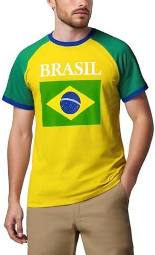 National Flag Shirt Men Soccer Lovers Tee 2026 Soccer Event Fan Soccer Tops Argentina Brazil USA Mexico Canada