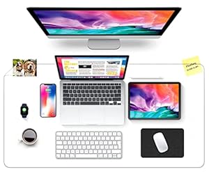 JanJunDec Transparente Schreibtischunterlage 61 x 152 cm