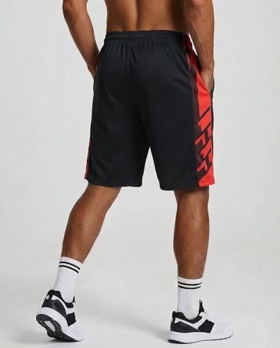 Image of Real Essentials Men's Active Athletic Performance Shorts with Pockets - 5 Pack