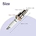 CQSPMOTO 2Pcs A7TC Spark Plug for GY6 50cc 70cc 90cc 110cc 125cc 150cc ATVs Scooter Pit Dirt Bike Go Karts Quad High Performance Upgrade GY6 Spark Plug for Buggy TaoTao Buyang Moped Roketa Sunl Baja